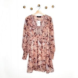 NWT Anthropologie O.P.T. Degage Dress Floral Boho